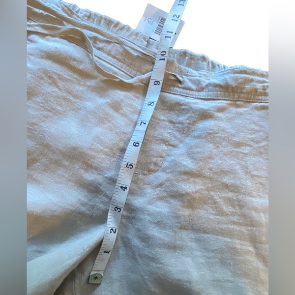 J.Jill Love Linen Flax Relaxed Fit Ankle Pants Women's Large Petite NWT - Picture 5 of 13